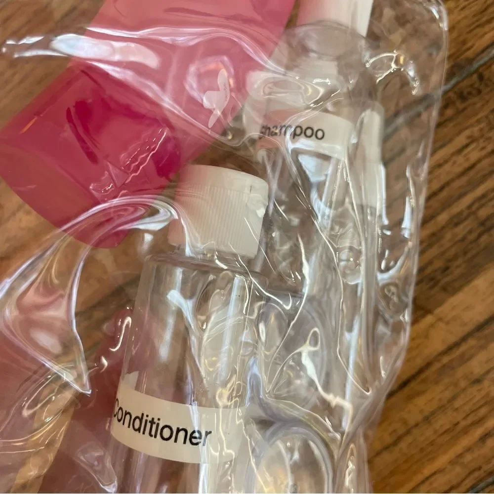 Up & Up Bag of Travel Size Containers Clear Hand Luggage NWOT